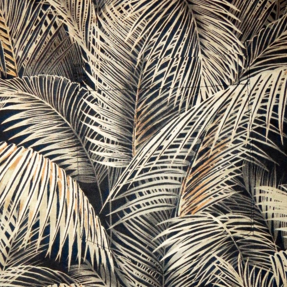 TORI RICHARD Mens L TROPICAL BUTTON SHIRT Pocket - Picture 3 of 5